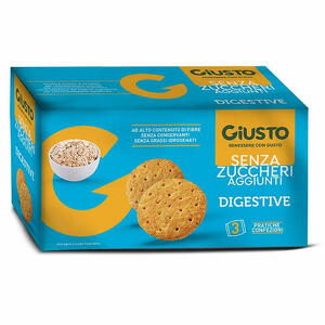 Giusto - Giusto senza zucchero biscotti digestive 3 pezzi da 75 g