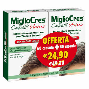 Migliocres - Migliocres capelli uomo 60+60 capsule promo