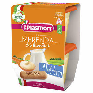 Plasmon - Plasmon la merenda dei bambini merende latte biscotto asettico 2 x 120 g