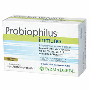 Farmaderbe - Probiophilus immuno 12 buste