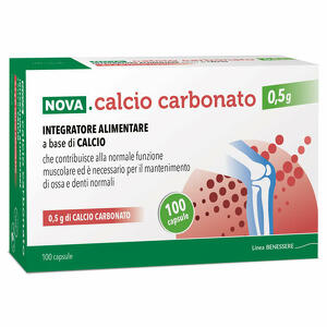 Nova argentia - Nova calcio carbonato 0,5 g 100 capsule