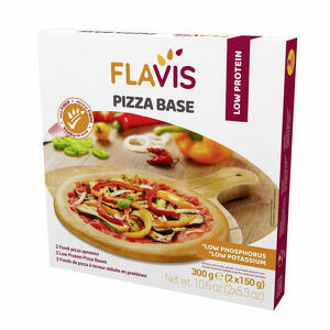 Flavis - Flavis pizza base 2 fondi pizza aproteici da 150 g
