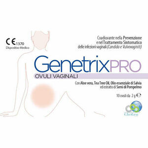 Genetrix pro - Genetrix pro 10 ovuli vaginali 2 g