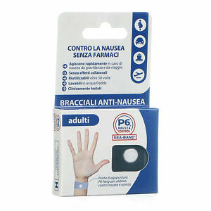 P6 nausea control - Bracciale anti nausea per adulti p6 nausea control 2 pezzi