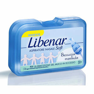 Libenar - Aspiratore nasale soft libenar + 5 filtri con beccuccio ultra flessibile
