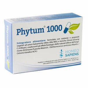 Homeo sapiens - Phytum 1000 30 capsule 500mg
