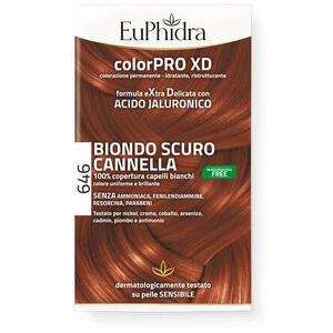 Euphidra - Euphidra colorpro gel colorante capelli xd 646 cannella 50ml in flacone + attivante + balsamo + guanti