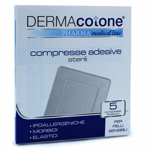 Dermacotone - Compressa adesiva dermacotone 10x8cm 5 pezzi