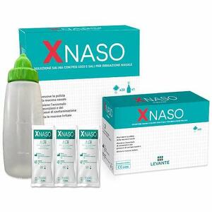 Xnaso - Soluzione salina con peg 3350 e sali per irrigazione nasale xnaso 30 bustine + 1 erogatore