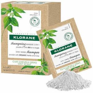 Klorane - Klorane shampoo maschera lavante polvere ortica 8 bustine 3 g