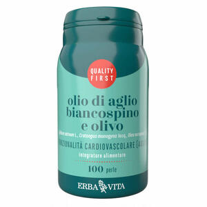 Erba vita - Olio di aglio biancospino e olivo 100 perle