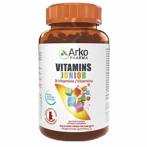 Arkofarm - Vitamins junior 60 gummies senza zuccheri gusto frutti rossi