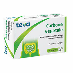 Teva - Carbone vegetale teva 40 compresse 16,2 g