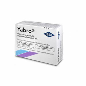 Ibsa - Yabro 10 fiale 3ml acido ialuronico 0,3% soluzione per nebulizzatore