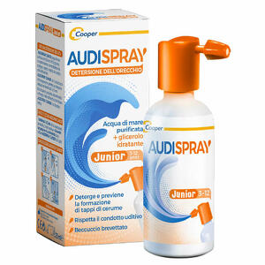Audispray - Audispray junior 3-12 anni soluzione di acqua di mare ipertonica spray senza gas igiene orecchio 25ml