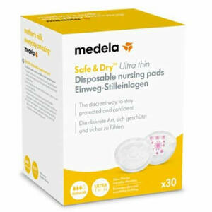 Medela - Safe & dry coppetta assorbilatte ultra thin 30 pezzi