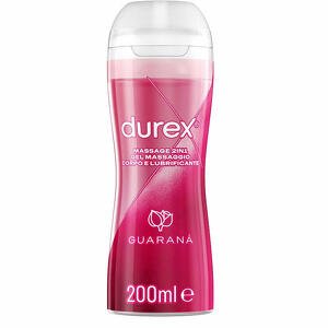 Durex - Massage 2 in 1 gel massaggio corpo e lubrificante guarana' 200ml