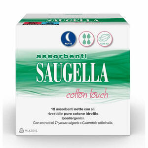 Saugella - Saugella cotton touch assorbenti notte 12 pezzi taglio prezzo