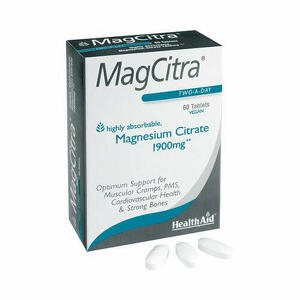 Healthaid magcitramagnesium citrate 1900mg - Magcitra magnesio citrato 60 compresse
