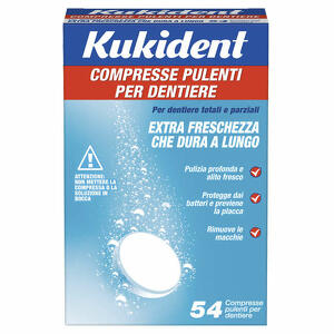 Kukident - Detergente protesi dentaria kukident cleanser fresch 54 compresse