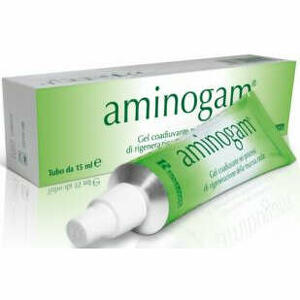 Aminogam - Gel coadiuvante per la riparazione dei tessuti orogengivali che agevola una piu' rapida rigenerazione dei tessuti e ne favorisce la riepitelizzazione aminogam confezione da 15ml
