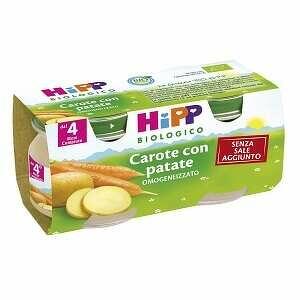 Hipp - Hipp bio omogeneizzato carote patate 80 g 2 pezzi