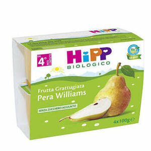 Hipp - Hipp bio hipp bio frutta grattuggiata pera williams 4x100 g