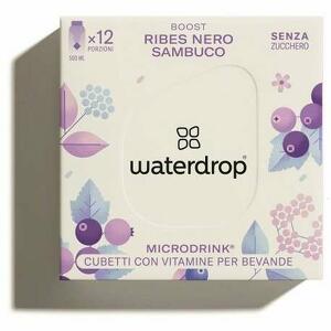 WATERDROP - Microdrink Gusto Ribes Nero e Sambuco 12 Cubetti