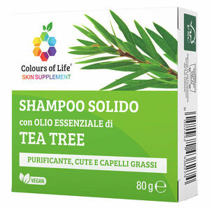 Colours of life - Colours of life tea tree shampoo solido 80 g