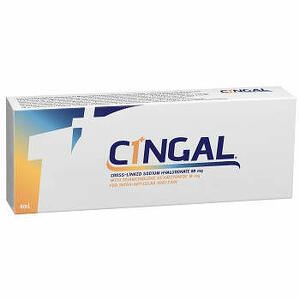 Abiogen - Siringa preriempita intra articolare cingal 4 ml 22mg/ml acido reticolato con 4,5 mg/ml triamcinolone esacetonide