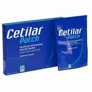 Cetilar - Cerotto monouso cetilar patch per articolazioni muscoli e tendini 5 pezzi