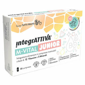 Integrattiva - Integrattiva m-vital junior 30 compresse masticabili gusto tutti frutti