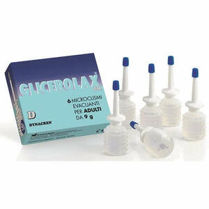 Glicerolax - Glicerolax adulti microclismi evacuanti 6 pezzi x 9 g contiene amido di riso
