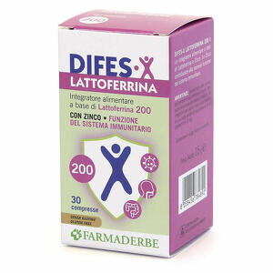 Farmaderbe - Difes x lattoferrina 200 30 compresse