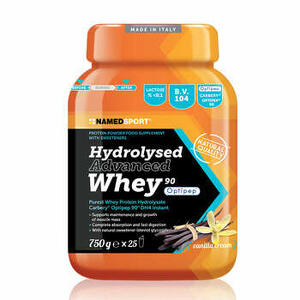 Named - Hydrolysed advanced whey vanilla cream barattolo polvere orale 750 g