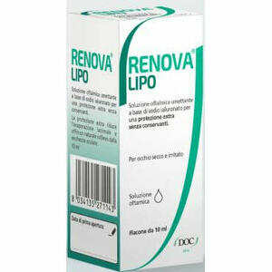 Renova - Renova collirio sostituto lacrimale a base di acido ialuronico 0,4% e lipidi flacone da 10 ml senza conservanti