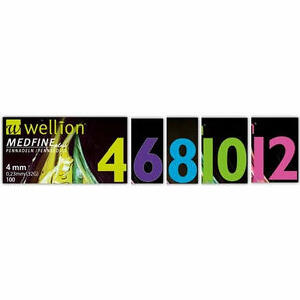 Wellion medfine - Ago per penna da insulina wellion medfine plus 6 31 gauge lunghezza 6 mm 100 pezzi