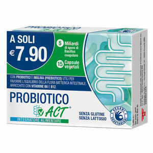 F&f - Probiotico act 15 capsule vegetali