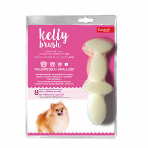 Kellybrush - Kelly brush spugnetta abrasiva per cani di taglia piccola 16 pezzi