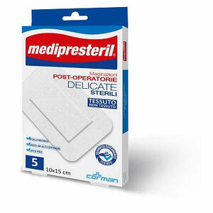 Medi presteril - Medicazione post operatoria medipresteril delicata tnt 10x25cm 3 pezzi