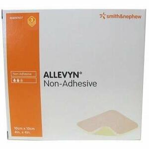 Allevyn - Medicazione idrocellulare sterile altamente assorbente non adesiva in schiuma di poliuretano 10x10cm 3 pezzi