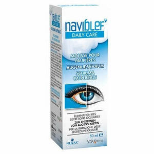 Visufarma - Naviblef daily care schiuma per rimozione secrezioni oculari da palpebre e ciglia 50 ml