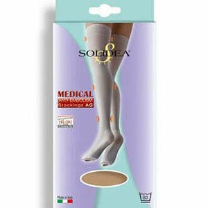 Solidea - Medical anti-embolism stocking bianco s