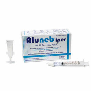 Aluneb - Kit soluzione ipertonica 3% 20 flaconcini + mad nasal atomizzatore