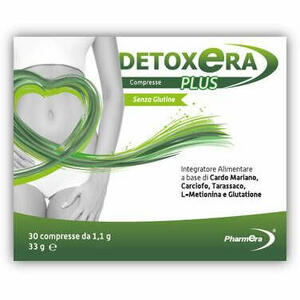 Pharmera - Detoxera plus integratore alimentare per stipsi e transito intestinale 30 compresse