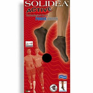 Solidea - Active power unisex mini-calza nero 2-m