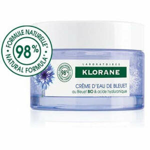 Klorane - Gel crema risveglio fresco fiordaliso bio acido ialuronico 50 ml