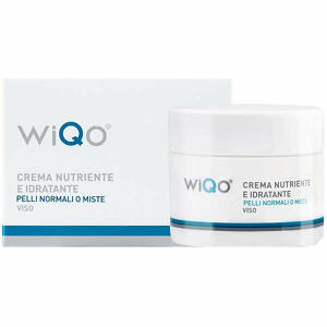Crema nutrientee idratante - Wiqo crema nutriente ed idratante pelli normali o miste viso 50 ml