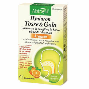 Hyaluron - Tosse&gola arancia 30 compresse