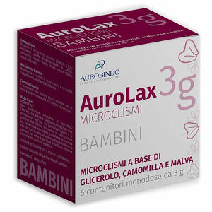Aurolax - Microclismi per bambini  6 contenitori 3 g